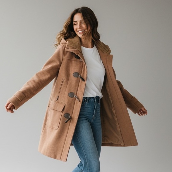 COLE HAAN ladies, long sleeve winter coat with hood, zip front size 10 - Picture 12 of 12